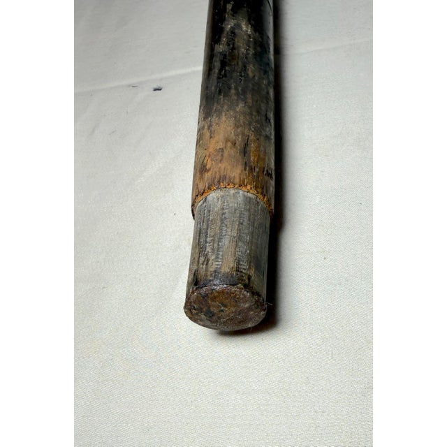 Rare Antique 1776 Battle of Sullivan's Island Boat JBB Silver Walking Stick Cane For Sale - Image 9 of 13
