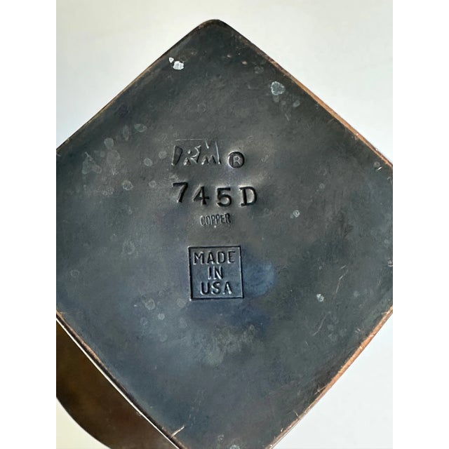 1980s Graduated Patinated Pierced Copper and Brass Candlesticks -Set of 3 For Sale - Image 5 of 8