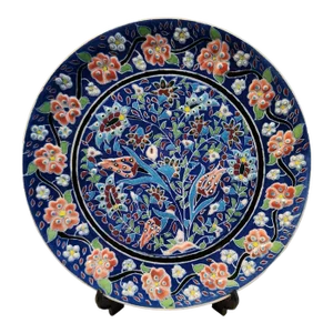 Mid Century Turkish Kutahya Cabinet Plate