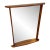 20th C. Mid-Century Modern Sculpted Walnut Wall Mirror by Kent-Coffey For Sale
