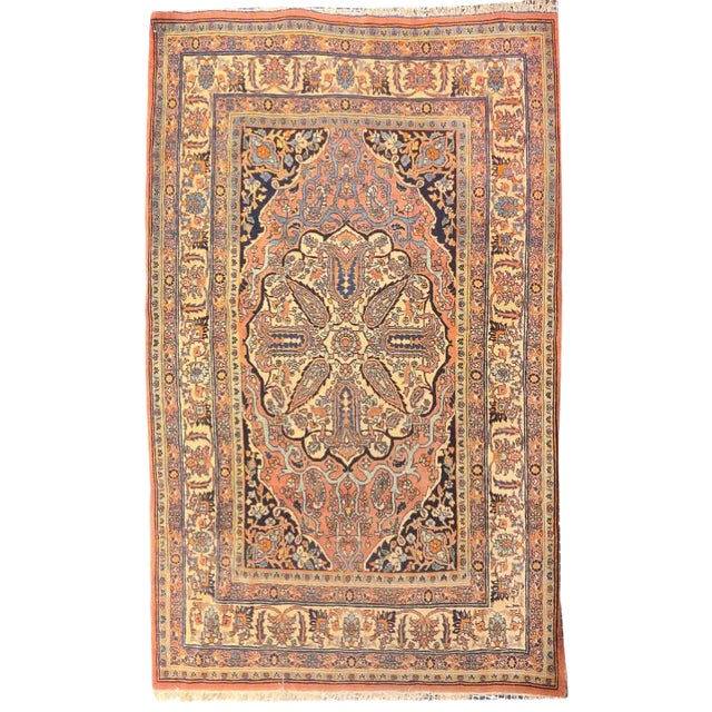 Antique Persian Tabriz Haji Jalili For Sale