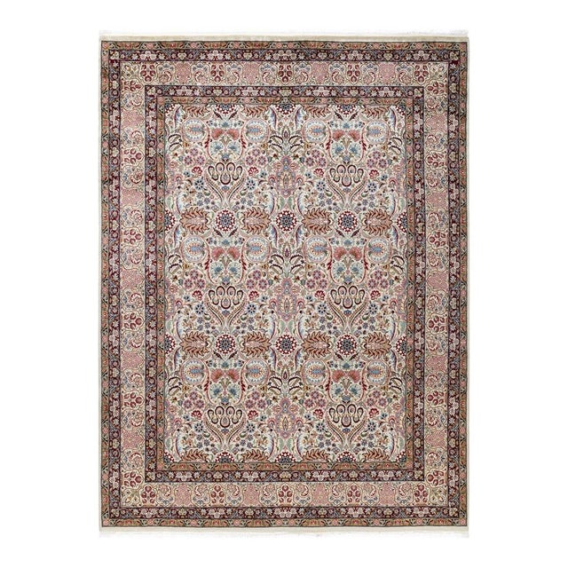 Ivory Mogul, One-of-a-Kind Hand-Knotted Area Rug in Ivory, 8' 0" x 10' 9" For Sale - Image 8 of 8