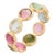 18k Solid Gold Multi-Tourmaline Infinity Band Size 8 For Sale