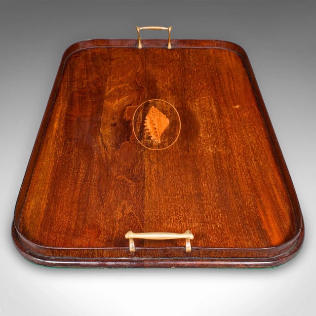 Traditional Antique Serving Platter, English Afternoon Tea Tray, Georgian Revival, Edwardian For Sale - Image 3 of 10