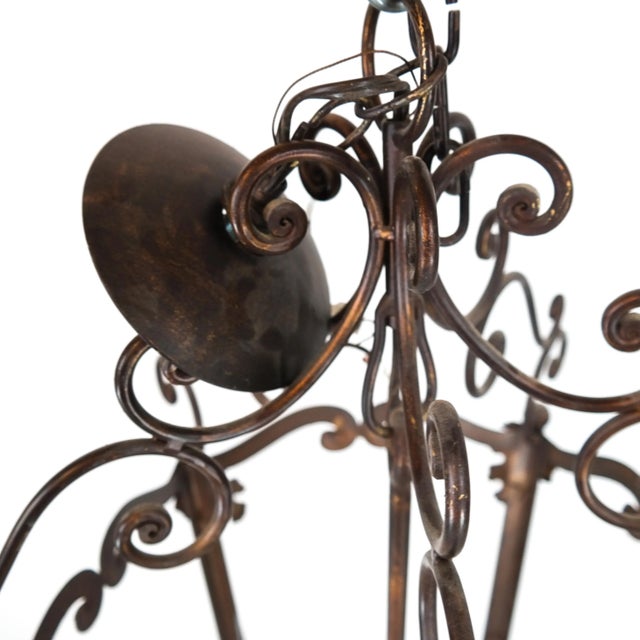 Rustic European Rustic European Style Large Hanging Lantern For Sale - Image 3 of 5