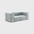 The classic seven. Why not turn a modular sofa into a classic sofa. A really compact, cosy couch with full armrests. And...