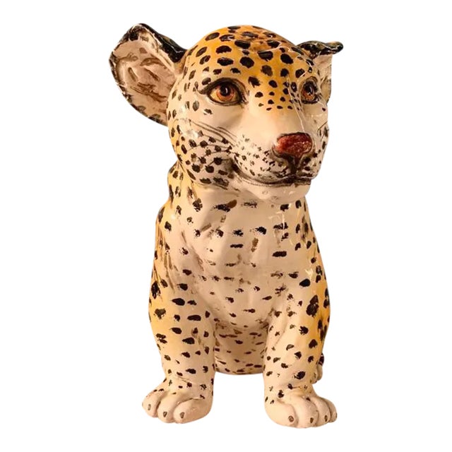 Ronzan Style Baby Jaguar Ceramic, 1970s, Italy For Sale