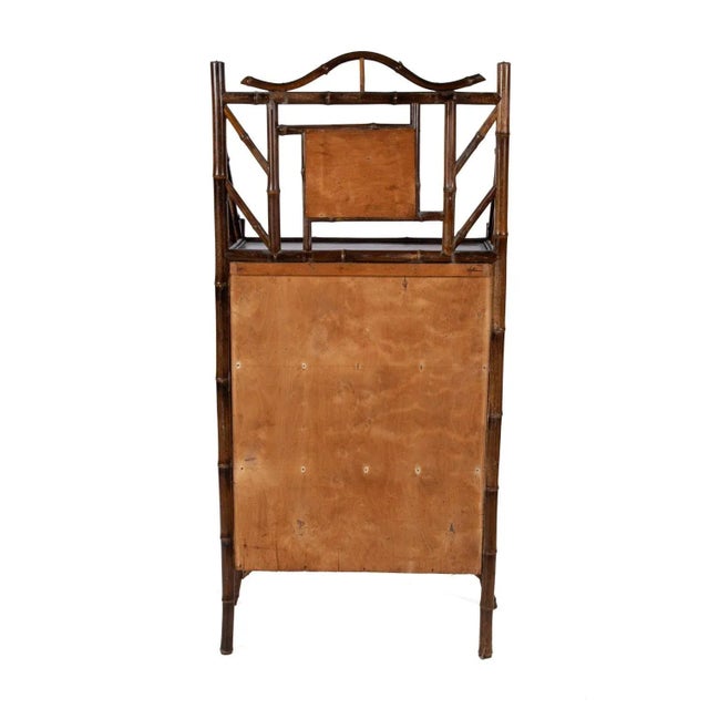 Antique English Faux Bamboo Etergere Bookcase For Sale In Saint Louis - Image 6 of 6