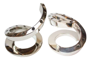 Bertil Vallien for Dansk Silver-Plated Spiral Candlesticks - a Pair