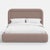 Cloth & Company Stoffer Home x Cloth & Company Marisa Platform Bed in Classic Linen Mocha - California King For Sale - Image 4 of 6