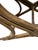 Brown Vintage Woven Rattan & Bamboo Stool With Sculptural Loop Base For Sale - Image 8 of 18