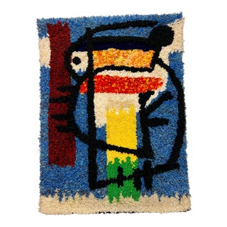 Calder Style 1960’s Abstract Textile Wall Hanging For Sale