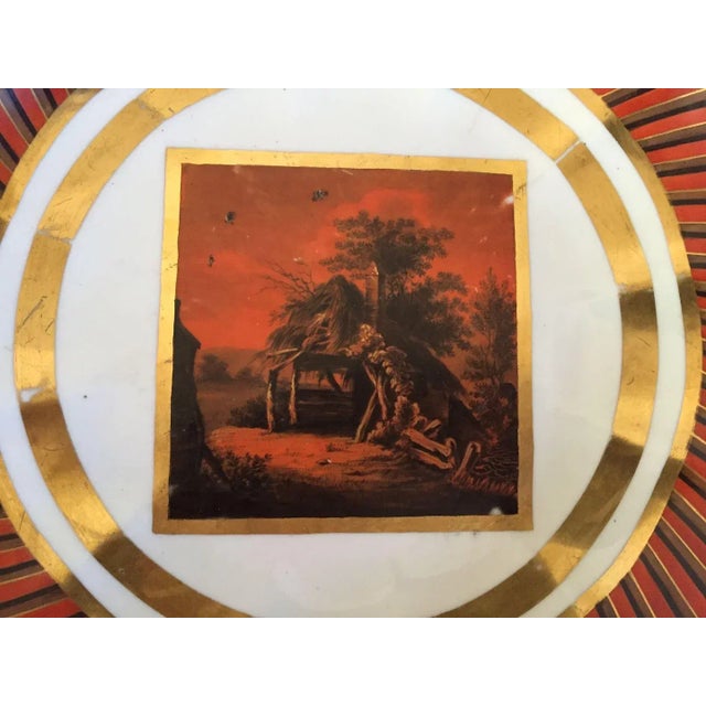 1800s English Georgian Derby Porcelain Plate For Sale - Image 4 of 10