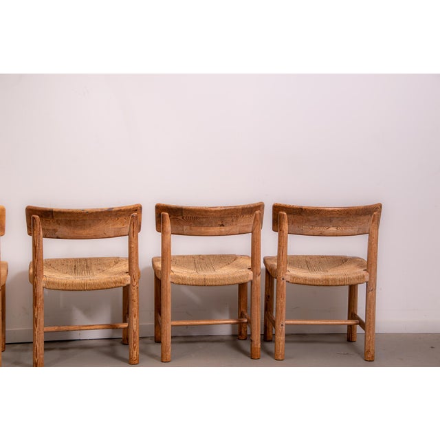 Pine and Chord Chairs by Rainer Daumiller, 1985, Set of 5 For Sale - Image 3 of 11