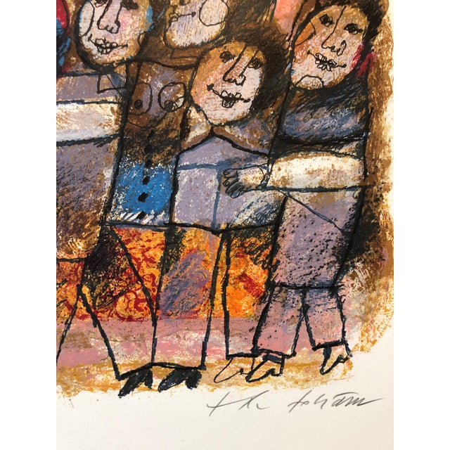 Theo Tobiasse Suite: Shavuot Festival Year: 1984 Medium: Original carborundum embossed etching lithograph in colors on...