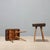 Wood Vintage Stools in Beech and Leatherette, Italy, 1950s, Set of 2 For Sale - Image 7 of 8