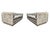 A pair of matching 91" mid-century modern tuxedo sofas in the style of Milo Baughman for Thayer Coggin, estimated circa...