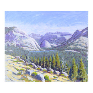 Mountain Lake - Plein Aire Landscape Acrylic on Board