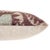 2020s Handmade Velvet Ikat Lumbar Pillow 16x24 | Dusty Rose & Sage Medallion For Sale - Image 5 of 5