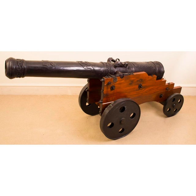 20th Century Bronze Artillery Cannons, Set of 2 For Sale - Image 3 of 18