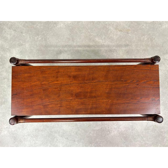 Wood Mid-Century Modern Bamboo Side Table from Gervasoni, 1970s For Sale - Image 7 of 12