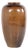 Ceramic Floor Vase with Brown Glaze For Sale