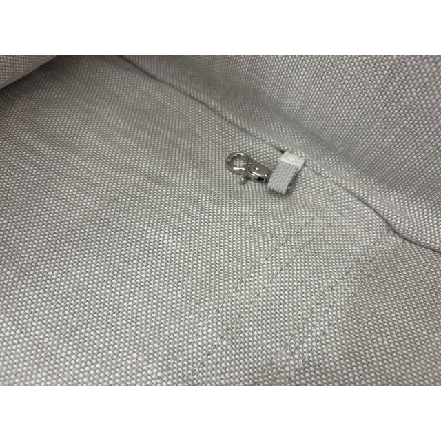 2020s Rh Belgian Track Arm Sofa 9' Luxe Depth | Dove Perennials® Performance Textured Linen Weave | Down-Feather Fill For Sale - Image 5 of 18