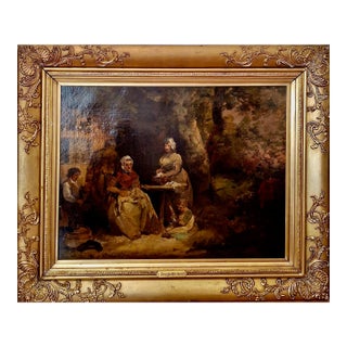 A Late 18th-Century Rural Family Scene, Attributed to George Morland (1763–1804) For Sale