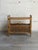 Vintage Danish Oak Side Table / Magazine Rack With Cane Storage For Sale - Image 9 of 9
