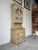 Charming antique French Country style cabinet featuring a classic two-piece hutch design with beautiful timeworn character...