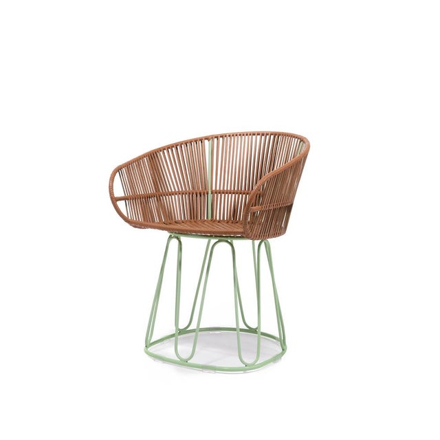 Circo dining chair leather by Sebastian Herkner Materials: Galvanized and powder-coated tubular steel. Leather. Technique:...