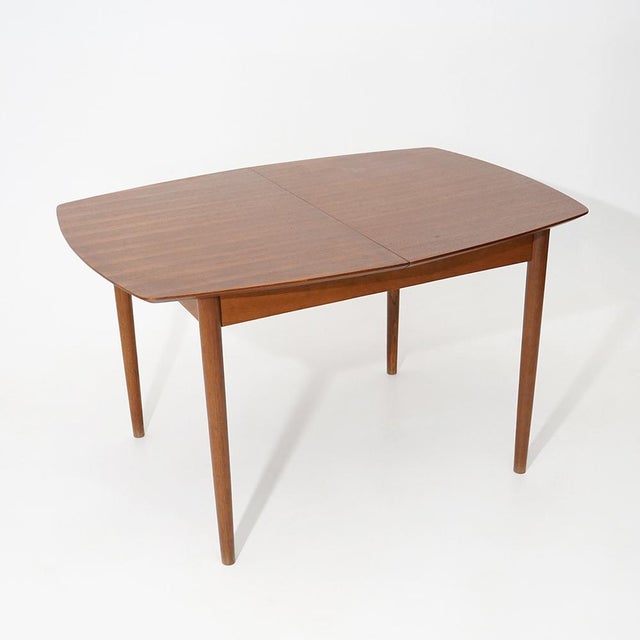 Teak Table with Extendable Top, 1960s For Sale - Image 4 of 15