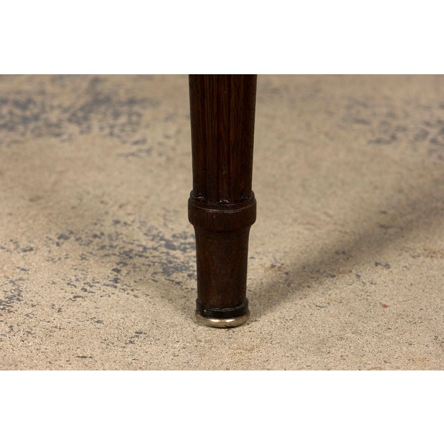 Set of 8 Early 20th Century French Louis XVI Style Mahogany Lyre Back Dining Chairs For Sale - Image 11 of 18
