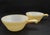 Mid-Century Modern Vintage FireKing Peach Lusterware Soup Chili Dip Beehive Bowls Handles- Set of 2 For Sale - Image 3 of 5