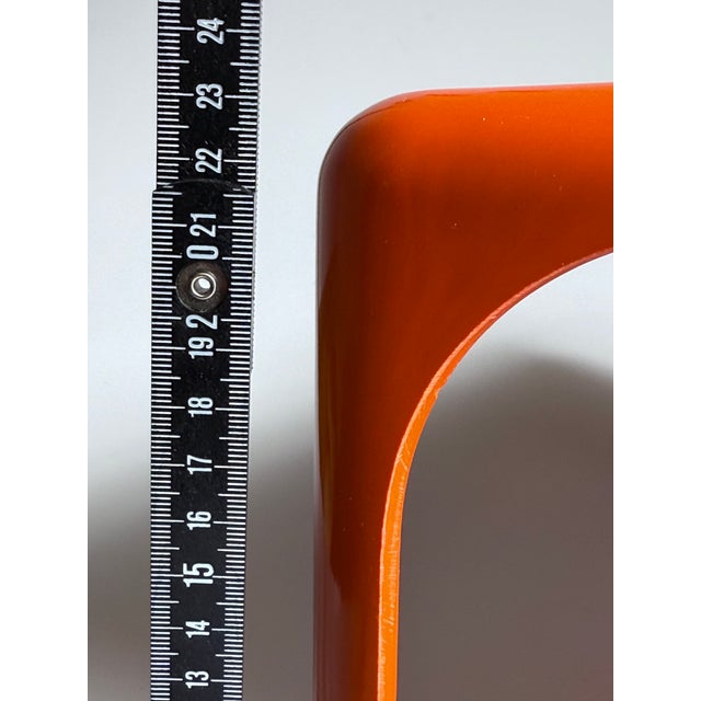 Orange Demetrio 45 Stacking Table by Vico Magistretti for Artemide, 1970s For Sale - Image 6 of 10