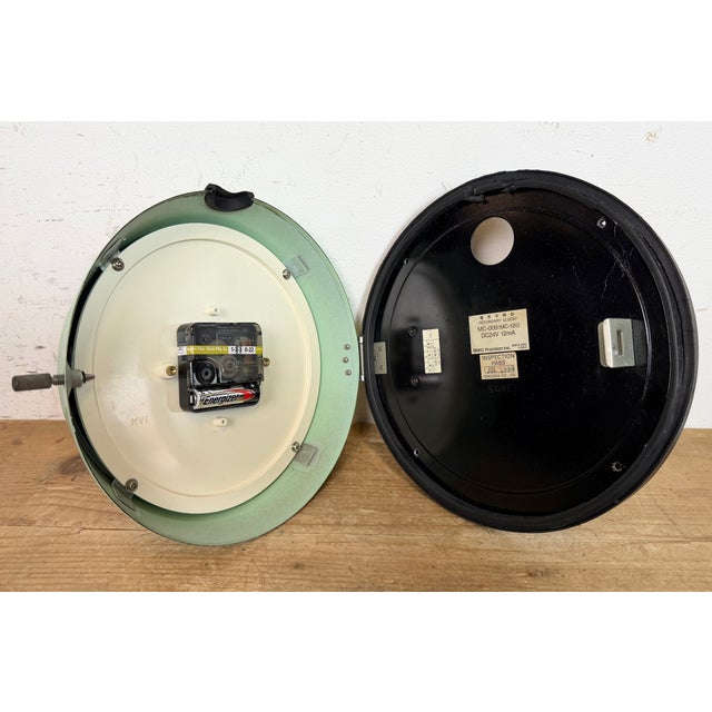 Vintage Green Ships Wall Clock from Seiko, 1970s For Sale - Image 18 of 18