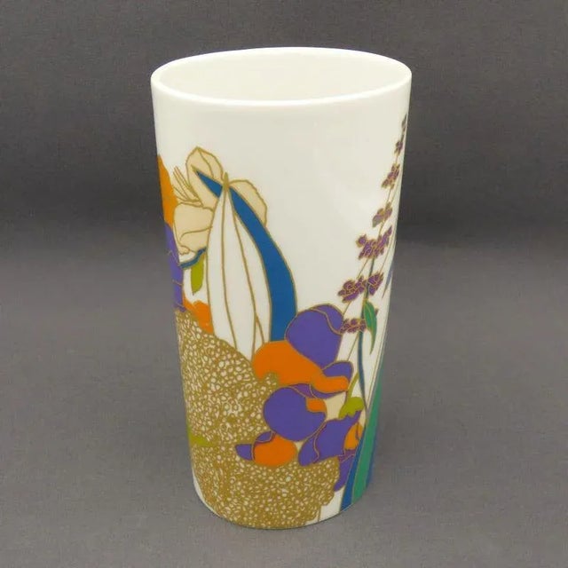 Blue Porcelain Vase by Rosamunde Nairac for Rosenthal Studio Line For Sale - Image 8 of 9