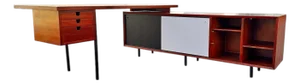 Vintage George Nelson Executive Office Group 9000 Series Executive Desk by Herman Miller