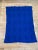 Blue Mid Century Modern Hand Knit Afghan Throw Blanket For Sale - Image 8 of 11