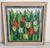 Vintage Floral Needlepoint Tulips in Garden Spring Summer Flower Textile For Sale In Fayetteville, AR - Image 6 of 7