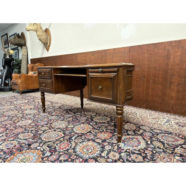 English Writing Desk with Back Panel For Sale - Image 6 of 18