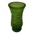 Vintage Hoosier Wave Pattern Emerald Green Vase For Sale
