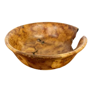 Burled Maple Wood Turn Bowl by Stan Stary for Melvin Rose