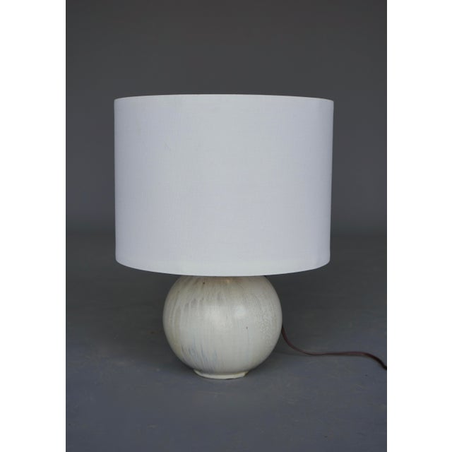 Modern Drip Glazed Ceramic Lamp from Roger Guerin, 1930s For Sale - Image 3 of 10