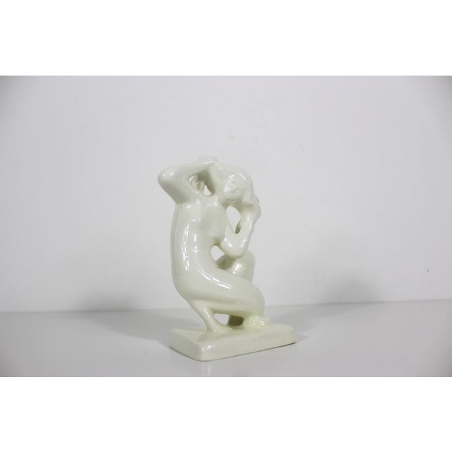 Vintage Ceramic Crouching Aphrodite or Venus of Rhodes Icaros Rhodes Greece Figurine For Sale - Image 9 of 9