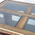 Wood Vintage Wood and Glass End Table With Brass Inlay For Sale - Image 7 of 7