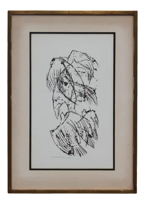 Albert Tucker Surrealist Abstract Lithograph Of Birds Edition 4 of 30 20th Century