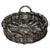 Brown El 05 Decorative Basket in Metal-Plated Hand-Woven Wicker by Caspal For Sale - Image 8 of 8