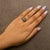 Early 21st Century 10K Yellow Gold Plated .925 Sterling Silver 1/2 Cttw Champagne Diamond Step Up Ring - Size 7 For Sale - Image 5 of 6