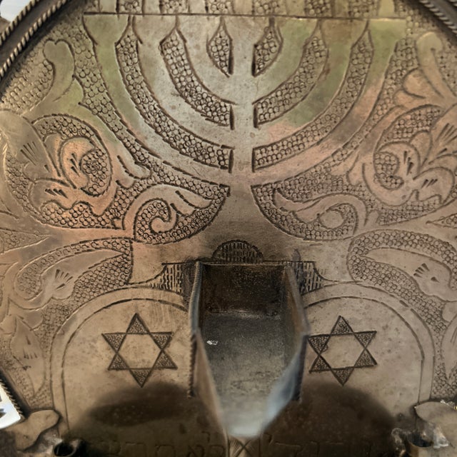 Vintage North African Hanukkah Lamp For Sale In Miami - Image 6 of 6